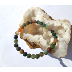 Bracelet Agate Mousse "Ancrage"