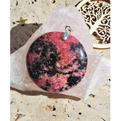 Pendentif Rhodonite 'Amour'