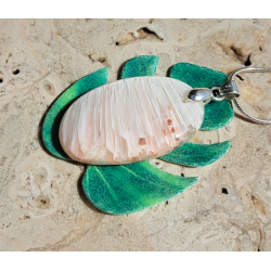 Magnifique Pendentif Scolecite "Plume"