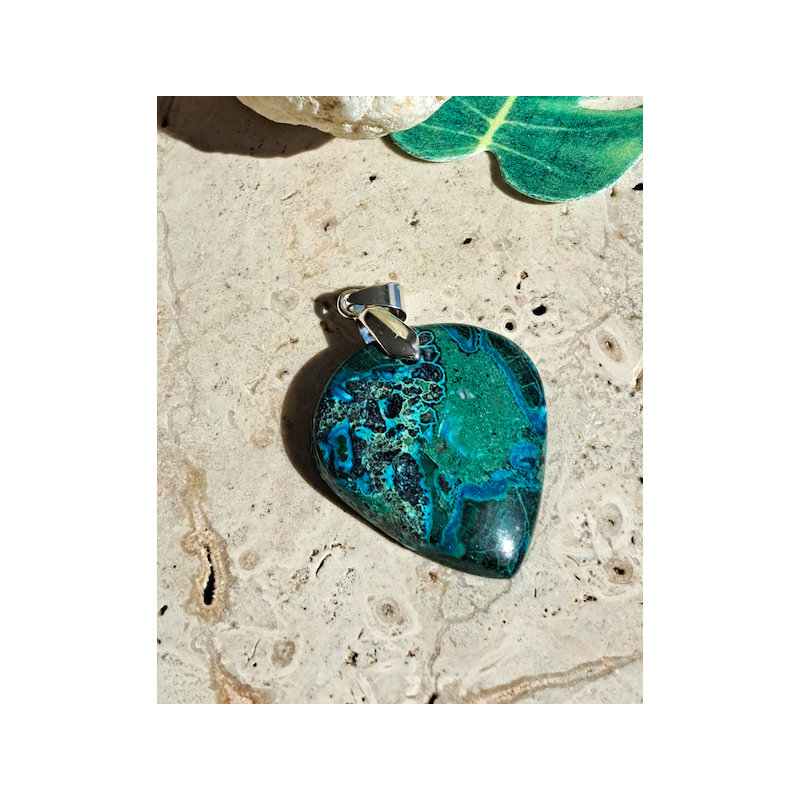 Pendentif Malachite 'plénitude'