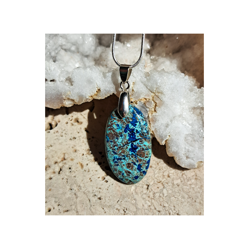 Pendentif Chrysocolle / shattuckite 'Maurice'