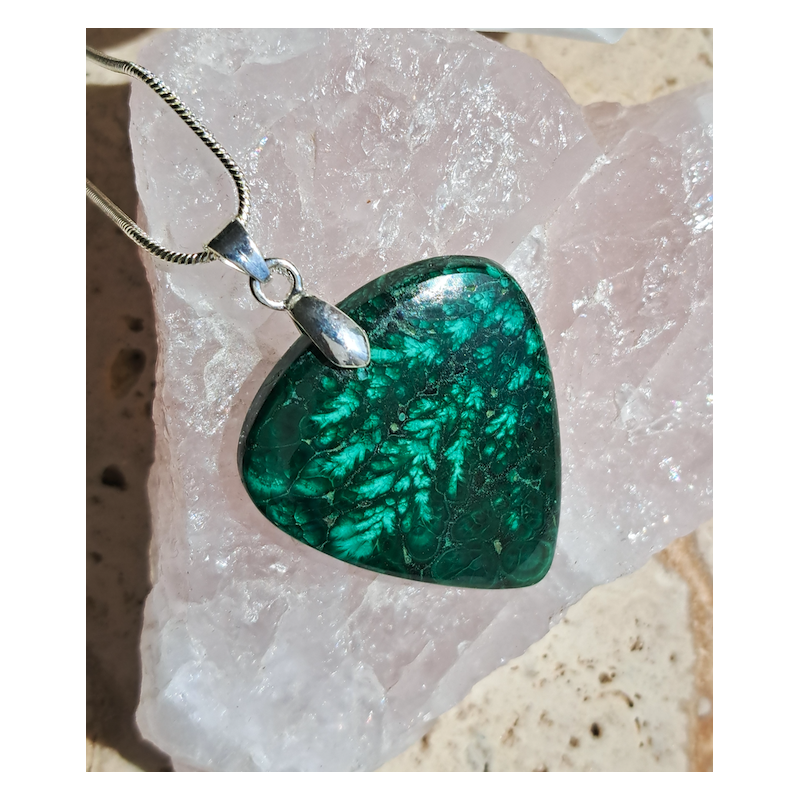 Pendentif Malachite 'Equilibre'